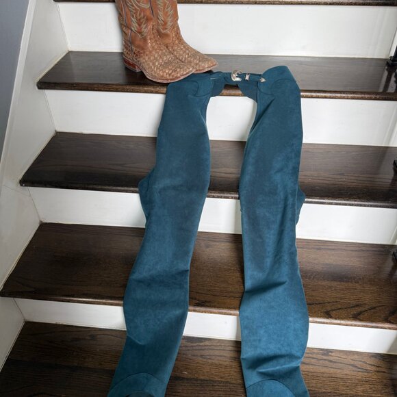 Show Season Other - Show Season teal western chaps in EUC